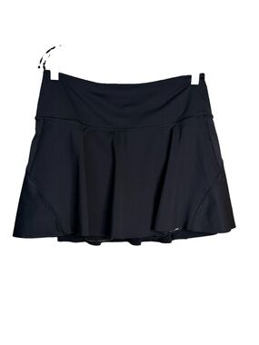 Athleta Ace High Rise 13.5" Tennis Skort 657545 Black Skirt Women's Size M C27